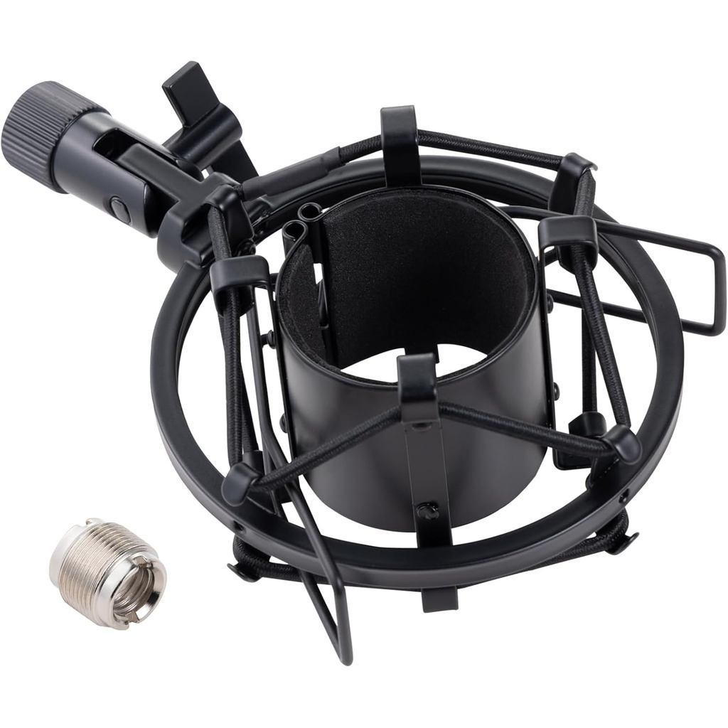 Micro Shock Mount, Kẹp giữ Mic kim loại cho 1.85-2.05 "(47-52mm) Đường kính Condenser Mics Giảm tiến