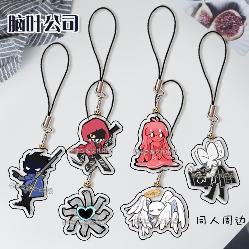 Lobotomy Corporation Anime KeyChain Library of Ruina Men Key Chain for Women Fashion Game Figure Acr
