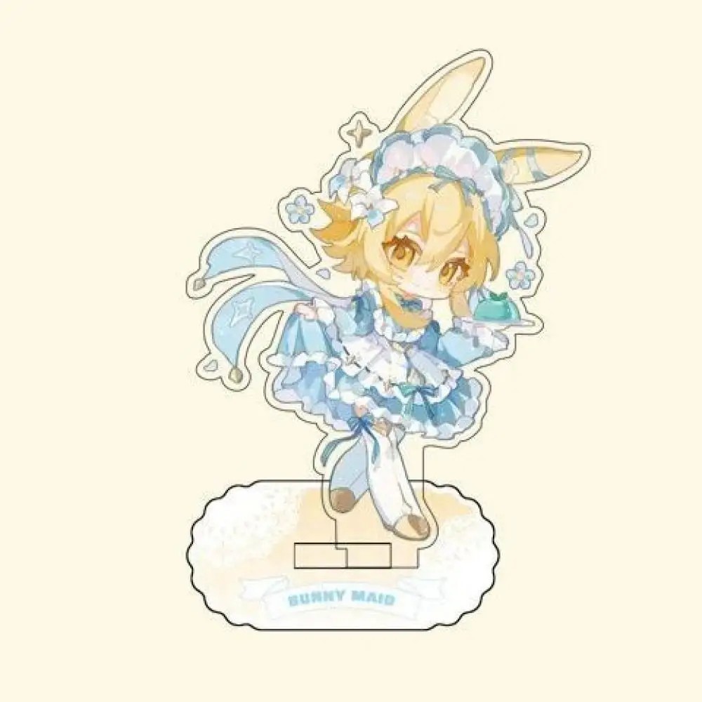 Standee Genshin Impact mô hình mica trang trí bàn học Furina Nahida Lynette series Bunny Maid Hầu Gá