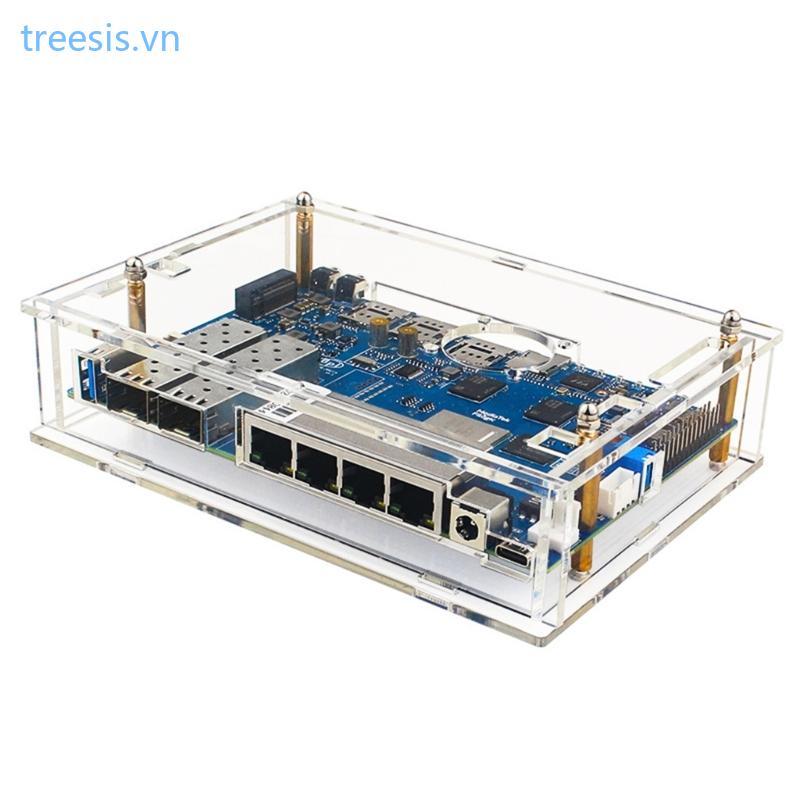Vỏ Acrylic Cây Trong Suốt Vỏ Làm Mát Cho Banana Pi Ban Phát Triển Bao Da