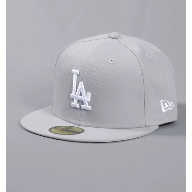 Er2a 59FIFTY MLB LA Dodgers Essential - Mũ xám trắng đa sắc thêu đẹp, phù hợp cho mọi người