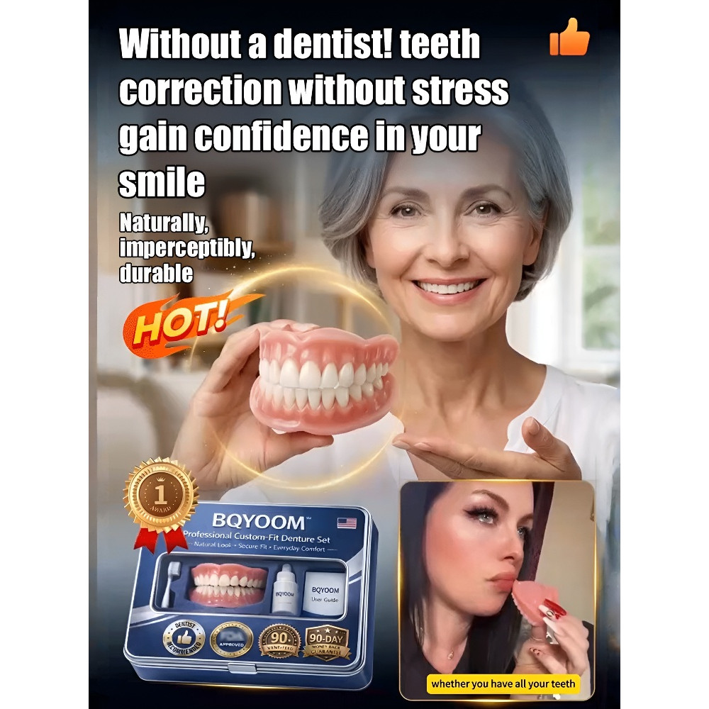 [Instant Smile Fix] Dual Color Dental Veneers Kit For Perfect Smile/Dental Veneers/False Teeth/Smile