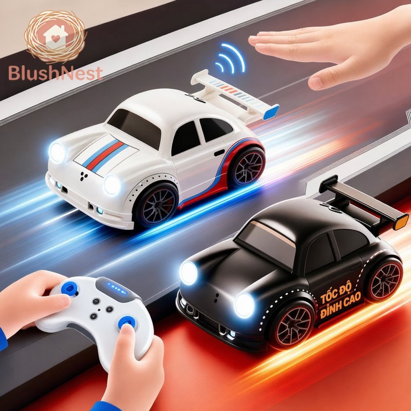 Điều khiển từ xa Drift Car Touch Sensor Track Follow Slide ABS Toy Kids Racing Stunt Play