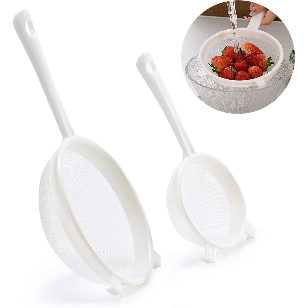 Bộ lọc Kefir, Sàng nhựa không kim loại 2 kích thước có lưới mịn cho ngũ cốc Kefir, Kefir sữa, Kefir 