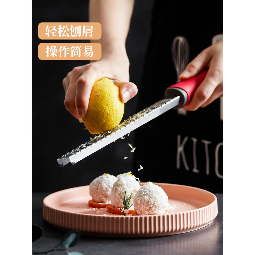 Thép không gỉ Grater Lemon Grater Grater Nướng Phô Mai Nghiền Phô Mai Sô Cô La Grater Grater