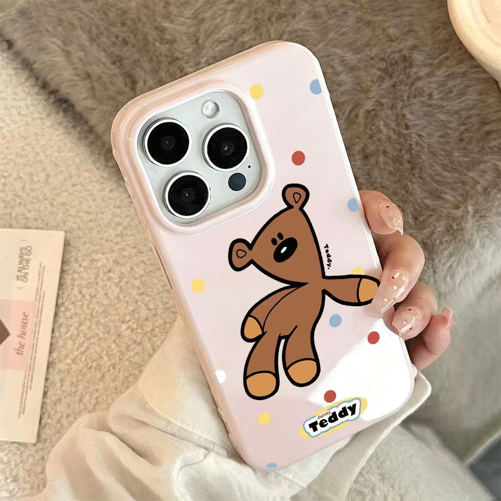 Gấu nâu Thích hợp iPhone 1716/15/14 trường hợp 13/12/11xr dễ thương 8/7 hàng ngày | BigBuy360 - bigbuy360.vn