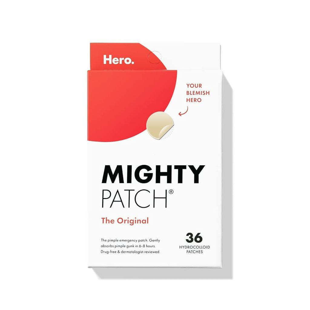 Miếng dán mụn Mighty Patch Original từ Hero Cosmetics – Miếng dán Hydrocolloid số 1 giúp thu nhỏ mụn