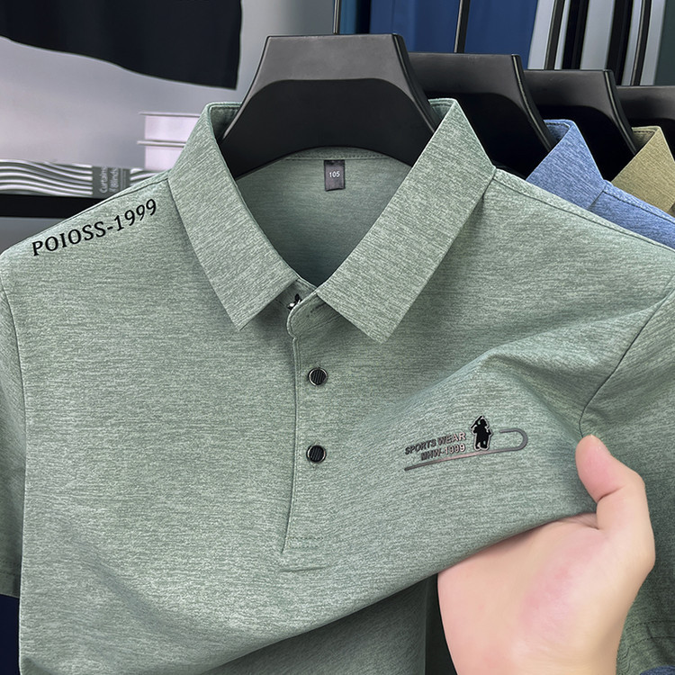 Summer Men's Short-Sleeved T-shirt Middle-Aged and Old Father Clothes Base Shirt Loose Men's T-shirt