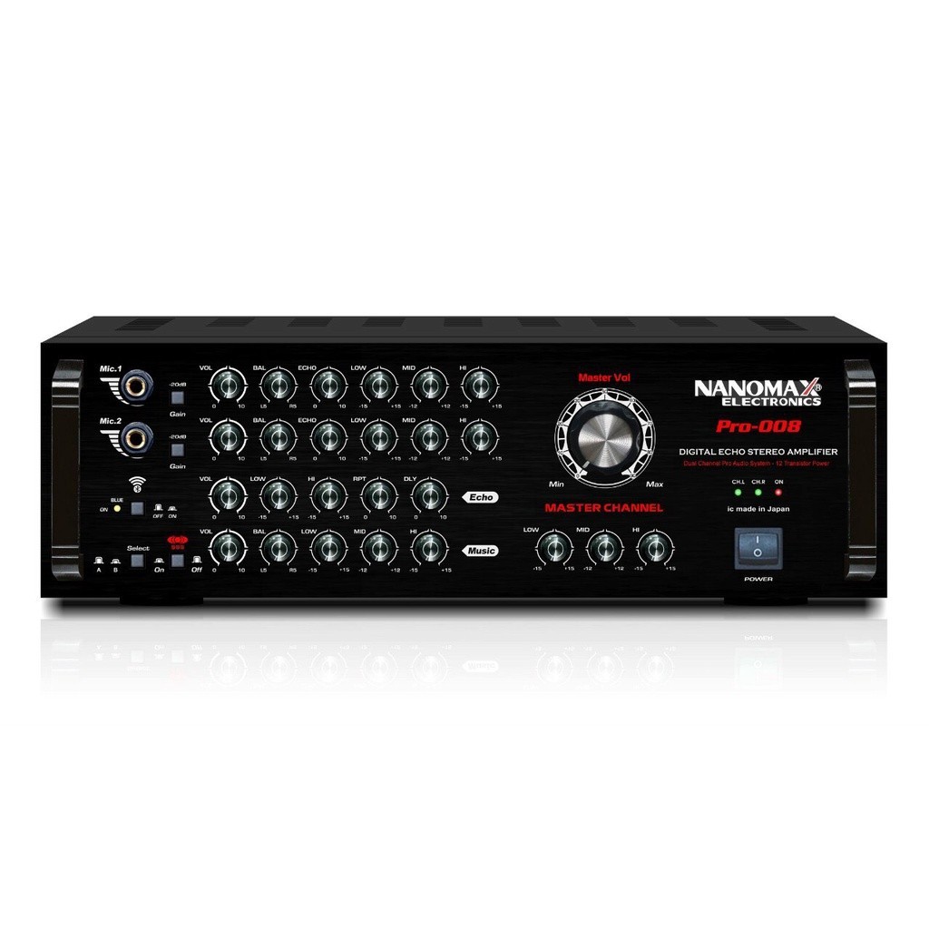 [HCM] Amply Nanomax Pro-008 chay 12 sò Japan Cs 820W- Hàng Chính Hãng - HD audio86
