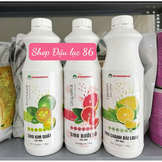 Siro Kim quất, Bưởi đỏ có tép Wonderful chai 1.3kg