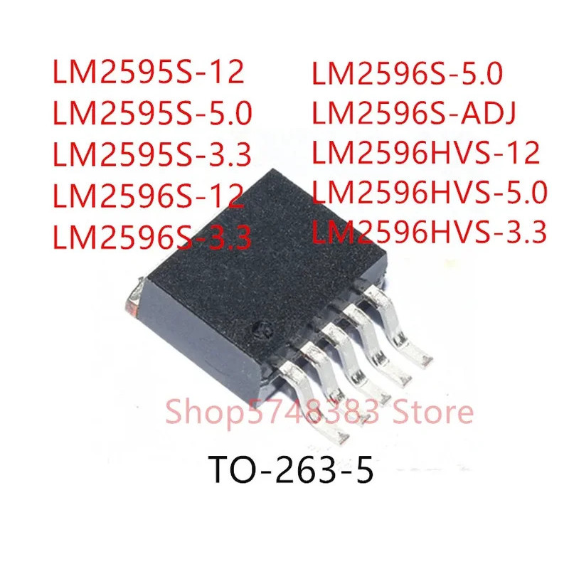 5 Chiếc LM2595S-12 LM2595S-5.0 LM2595S-3.3 LM2596S-12 LM2596S-3.3 LM2596S-5.0 LM2596S-ADJ LM2596HVS-