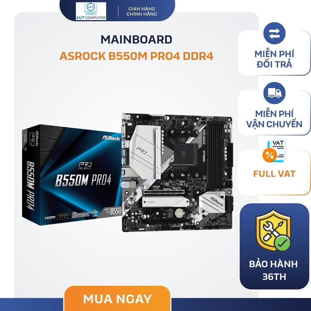 Mainboard ASRock B550M Pro4 DDR4