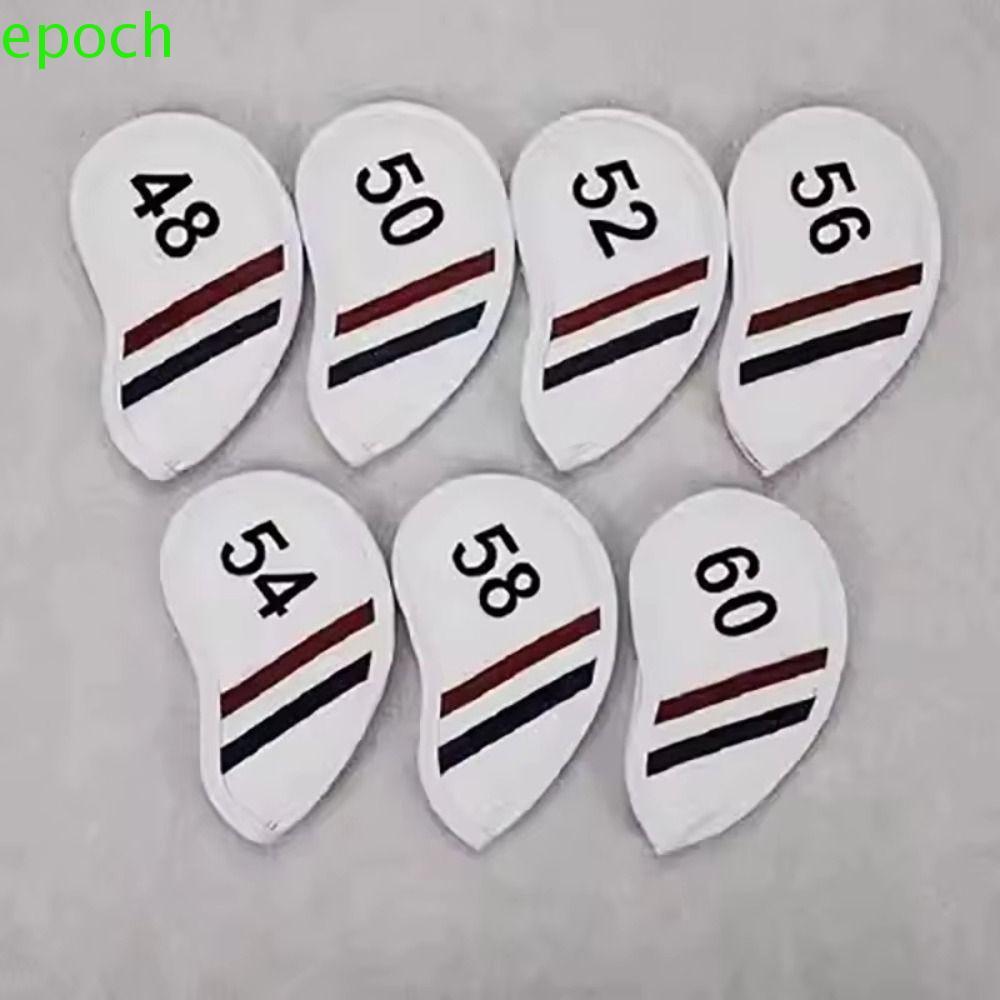 EPOCH Golf Wedge Cover, PU Leather Angle Club Sand Wedge Headcover, Đen / Trắng 48 50 52 54 Độ Chống