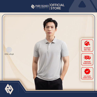 Áo polo nam basic Phan Nguyễn, chất liệu mềm mại, thoáng mát, nhanh khô, form slim fit APC.284