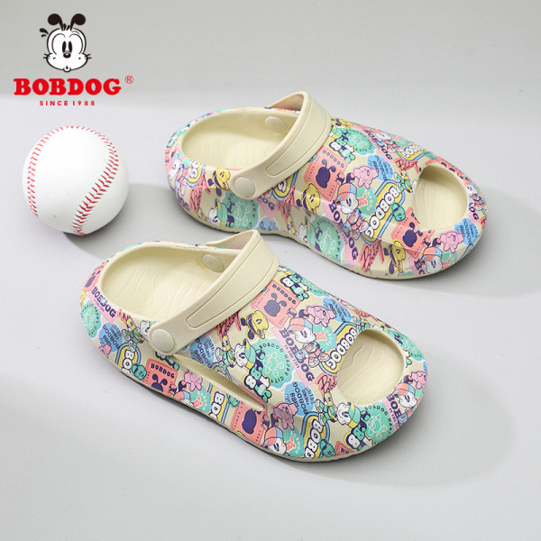 dép sục nữ ✴Bobdog / Bobdog Dép Mùa Hè Bé Trai Bé Gái Mặc Ngoài Trẻ Em Đi Biển Flip-Flops Dép Hai Ta
