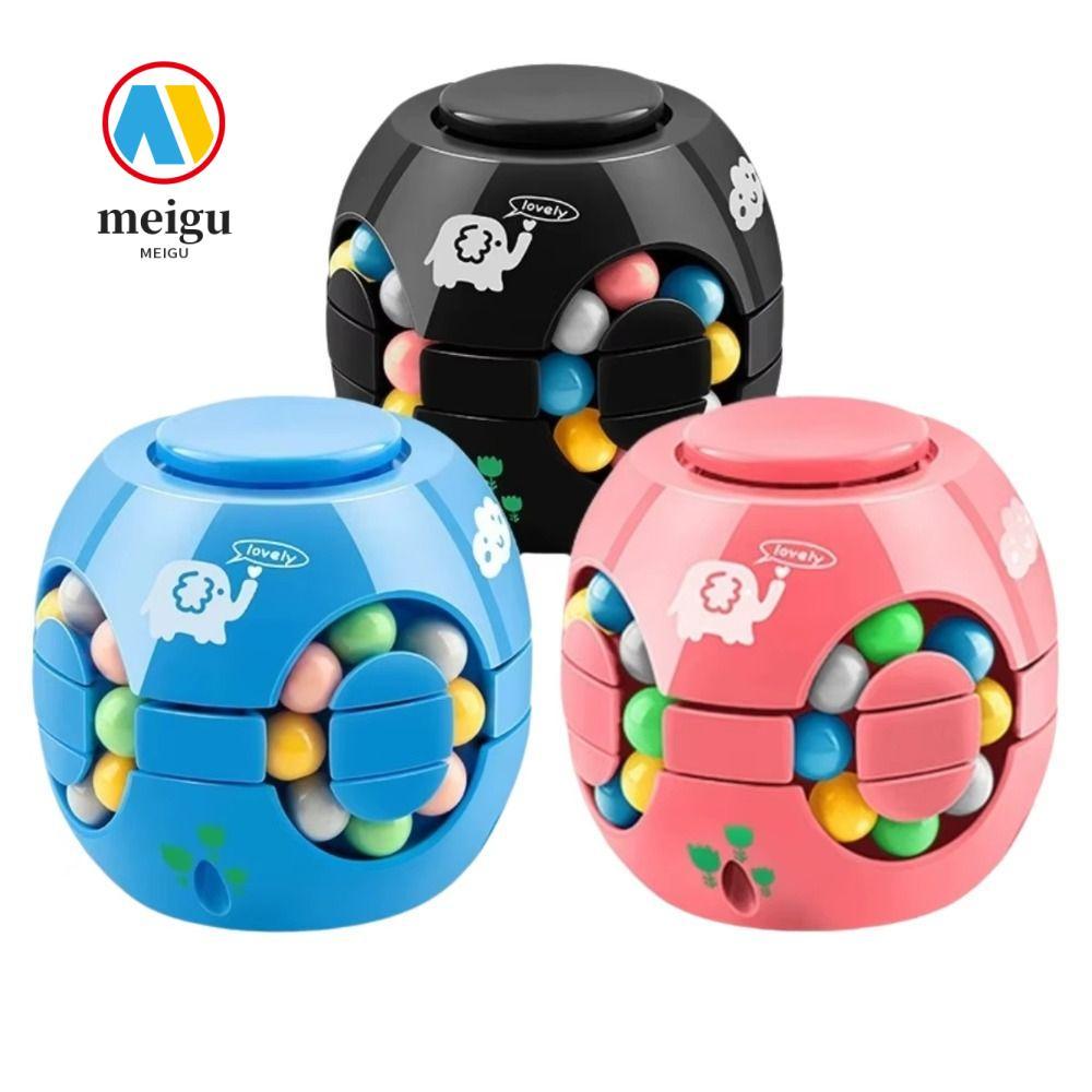 MEIGU Magic Bean Cube Spinner, Ngón Tay Con Quay Nhựa Bóng Xoay, Sáng Tạo Xoay Bóng Ngón Tay Spinner