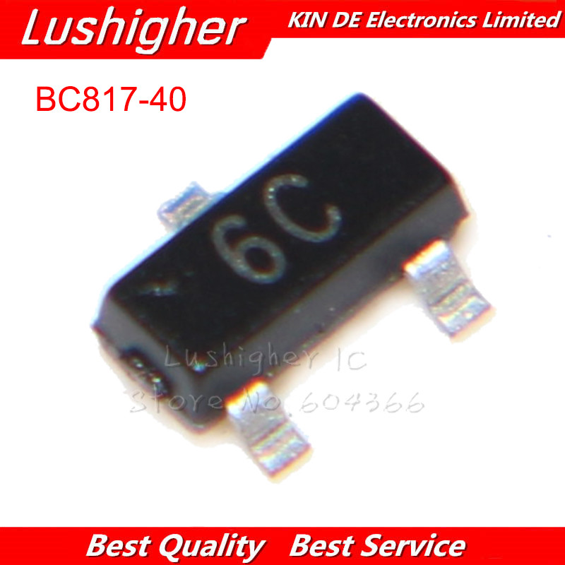 100 Chiếc BC817-40 SOT23-3 BC817 SOT23 SOT 6C NPN Đa Năng Transistor Mới Ban Đầu