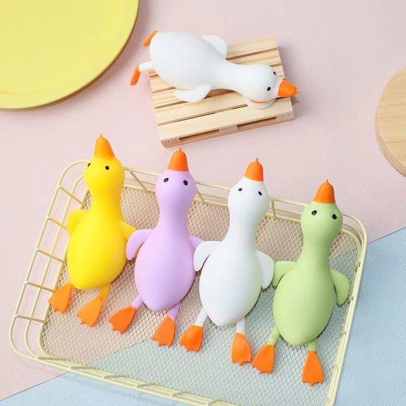 Chong Vịt Pinch Vịt Pinch Âm Nhạc Giải Nén Thông Hơi Ngỗng Trắng Phục Hồi Người Ảnh Hưởng Hoạt Hình 