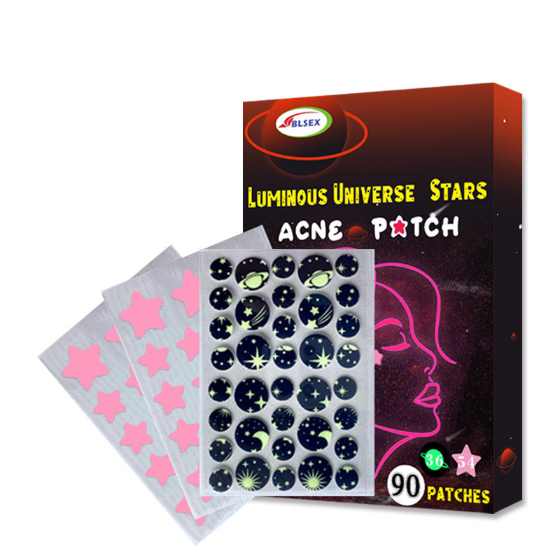 Hàng sẵn có Vận chuyển nhanh BLSEX Sản phẩm mới Hydrogel Acne Sticker Universe Star Pattern Facial S