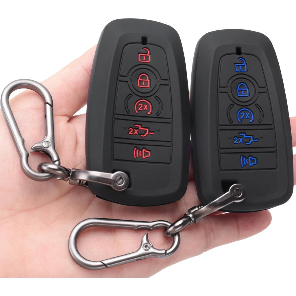 Key Fob Cover Phù hợp cho Ford 2026-2018 F150 F250 F350 F450 F550 F650 F750 - Ốp Điều Khiển Từ Xa Si