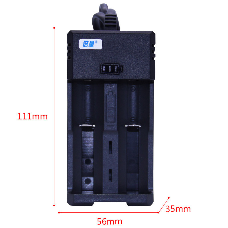 Bộ sạc pin Lithium đôi khối lượng 26650 được trang bị 1 26650 Đèn pin mạnh Pin sạc 3.7v dung lượng l