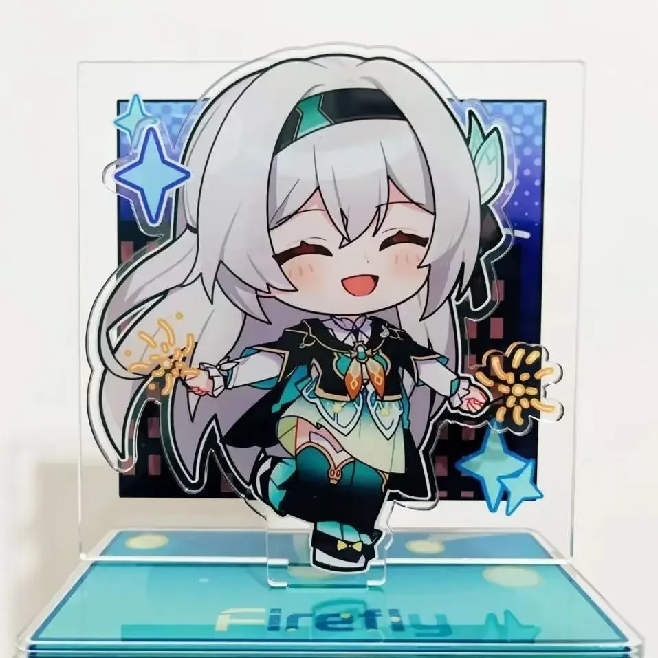 Standee Honkai Star Rail Firefly Firefly Acrylic model cute chibi anime study desk decoration as a b