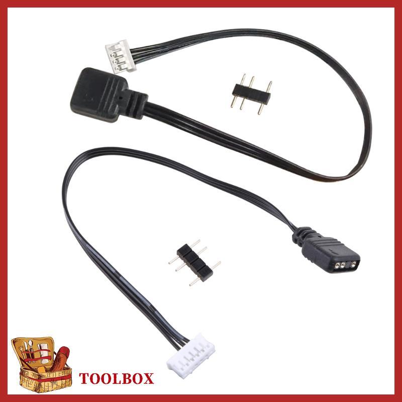 Fan Controller Adapter Cable 4Pin/6Pin to 5V ARGB 3Pin Converter