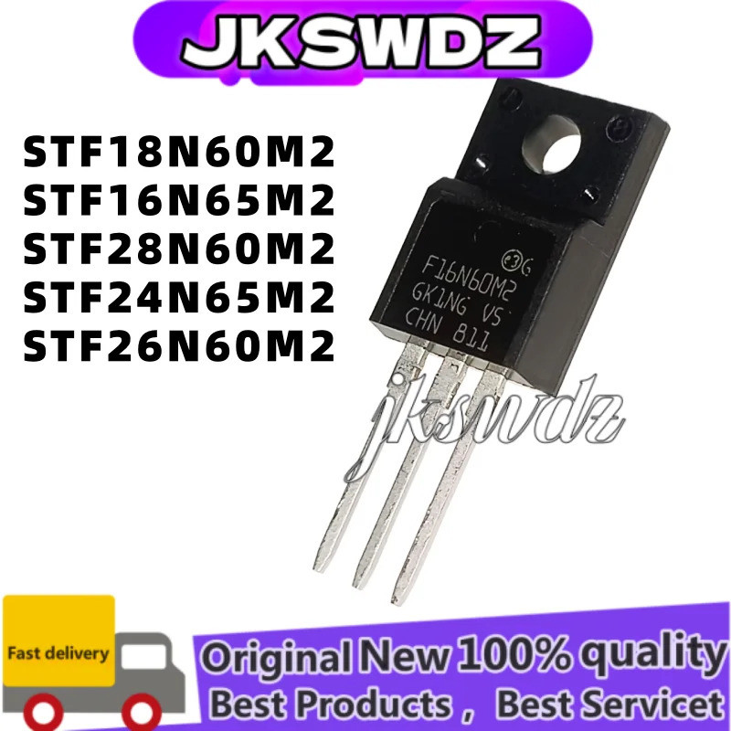 1-5 CÁI TO-220F 16N65M2 STF28N60M2 28N60M2 STF24N65M2 24N65M2 STF18N60M2 18N60M2 STF26N60M2 26N60M2 