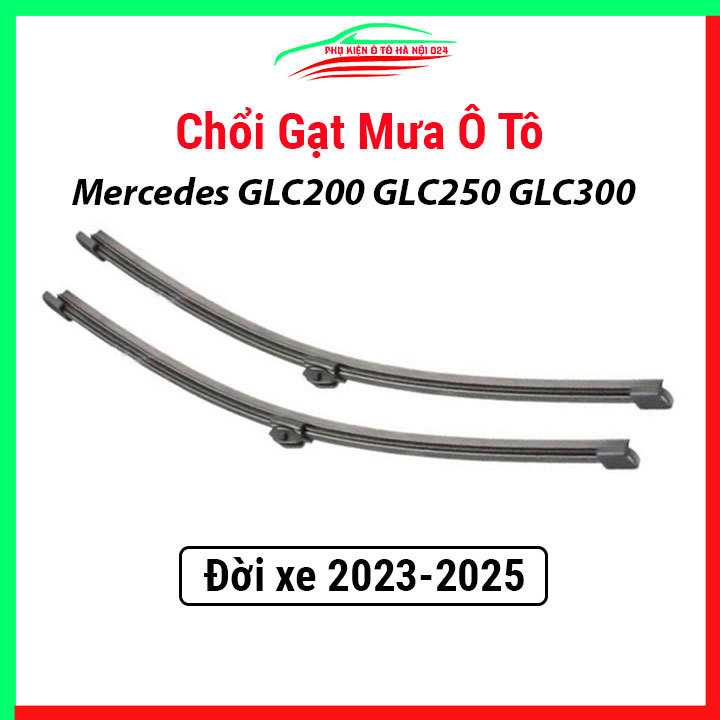 Bộ 2 Chổi Gạt Mưa Ô Tô Silicon Theo Xe Chổi Trước Mercedes GLC200 GLC250 GLC300 GLC 2023-2025