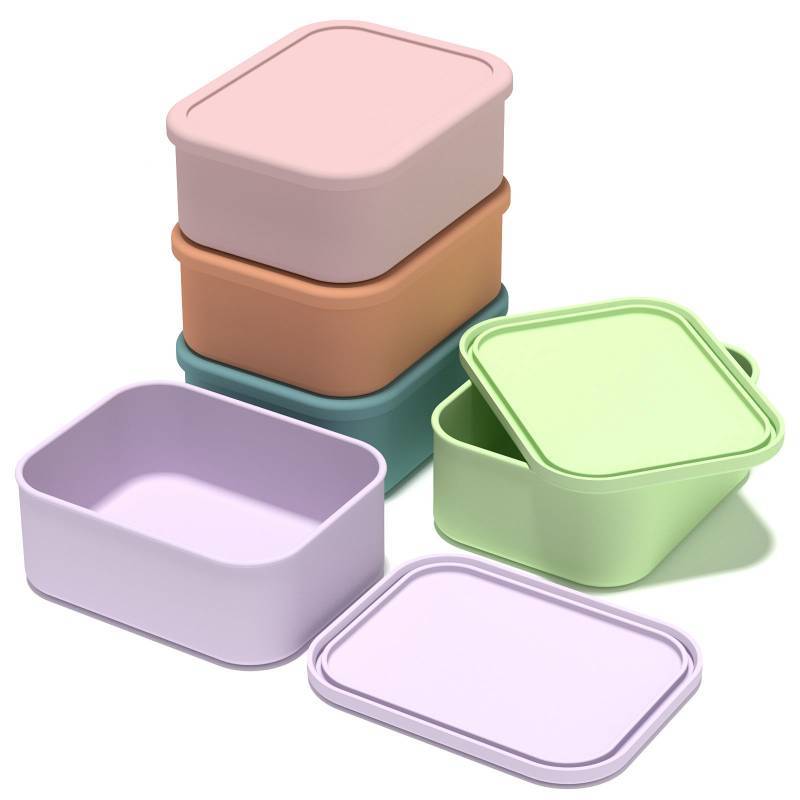 Edible Silicon Lunch Box Microwave Oven Heated Lunch Box Office Worker Compartment Bento Lunch Box Z