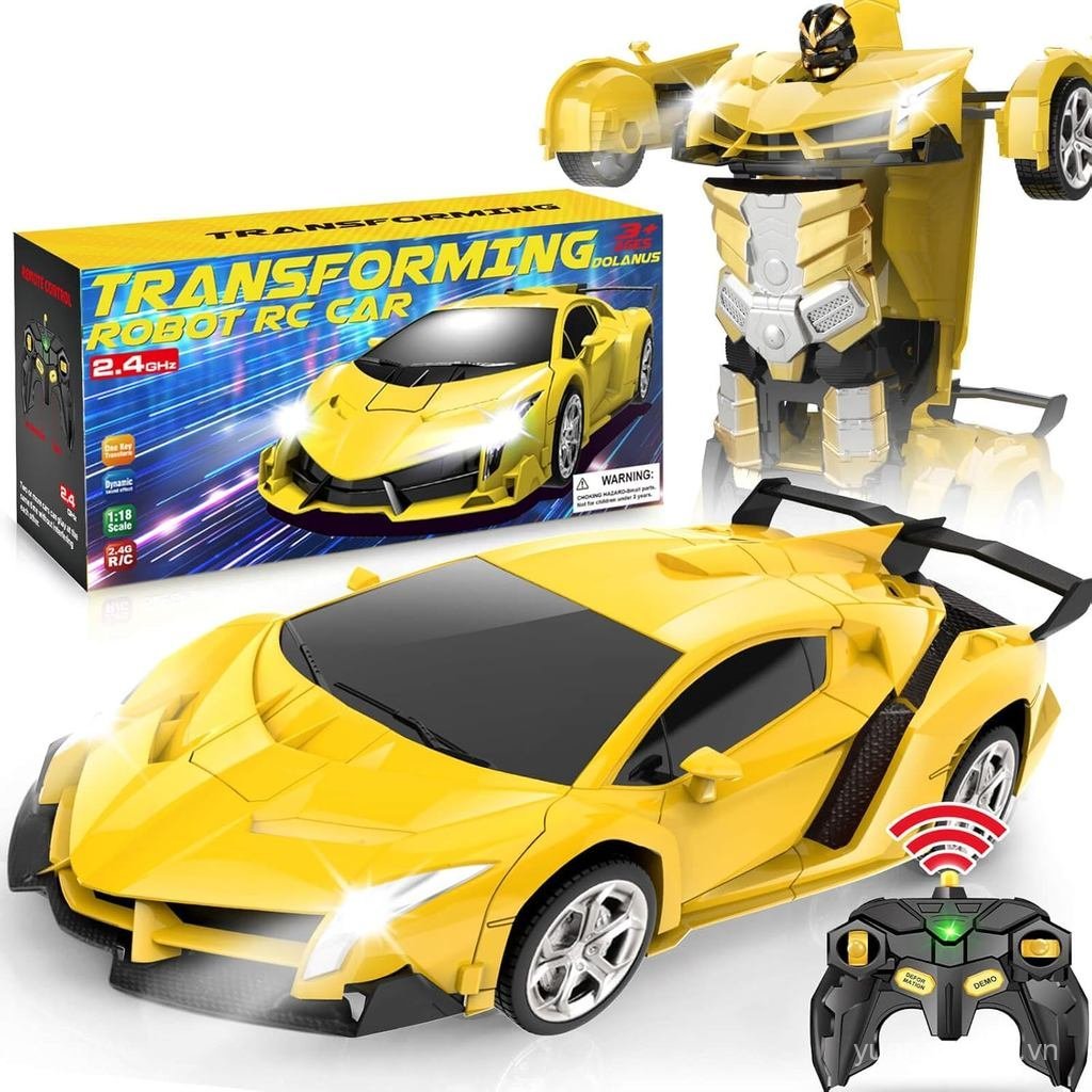 Xe điều khiển từ xa Dolanus - Xe RC Robot biến hình, Đồ chơi cho lứa tuổi 5-7, Đồ chơi trẻ em, Đồ ch