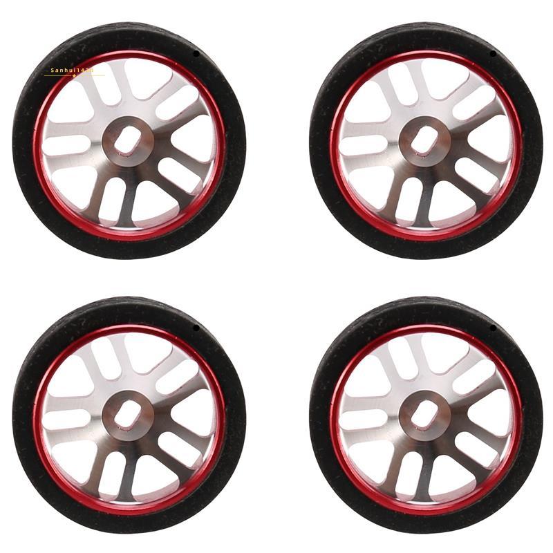 4 Xe RC Lốp & Bánh Xe Cho K969 K989 K999 P929 Iwa04M Iwa02 Rm02 Rm03 Dgawd Mini-Z RC 1 / 28 Phụ Kiện