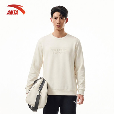 Áo sweater nam tay dài Thời trang thể thao áo thun dài tay giữ nhiệt ANTA 1524D7751