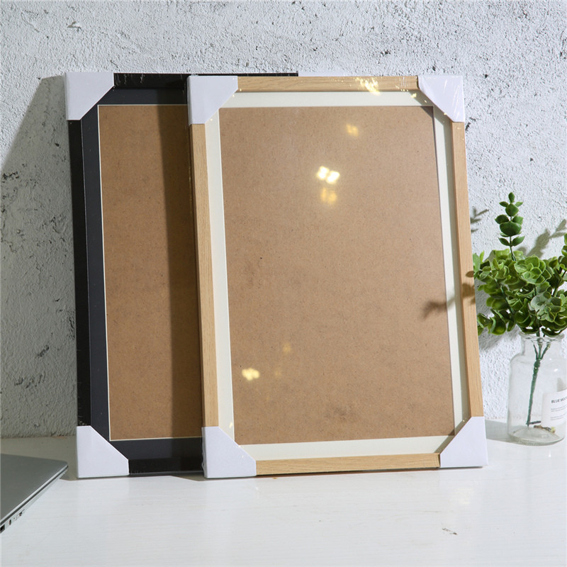 A3 Night View Scratch Painting Khung Ảnh 53cm Log Picture Frame 8 Mở Phòng Khách Hạt Gỗ Đen Khung Hì