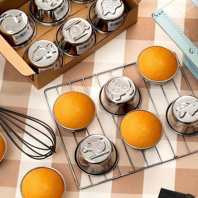 304 Food Grade Stainless Steel Cake Baking Mold Air Fryer Oven Universal 5GPN