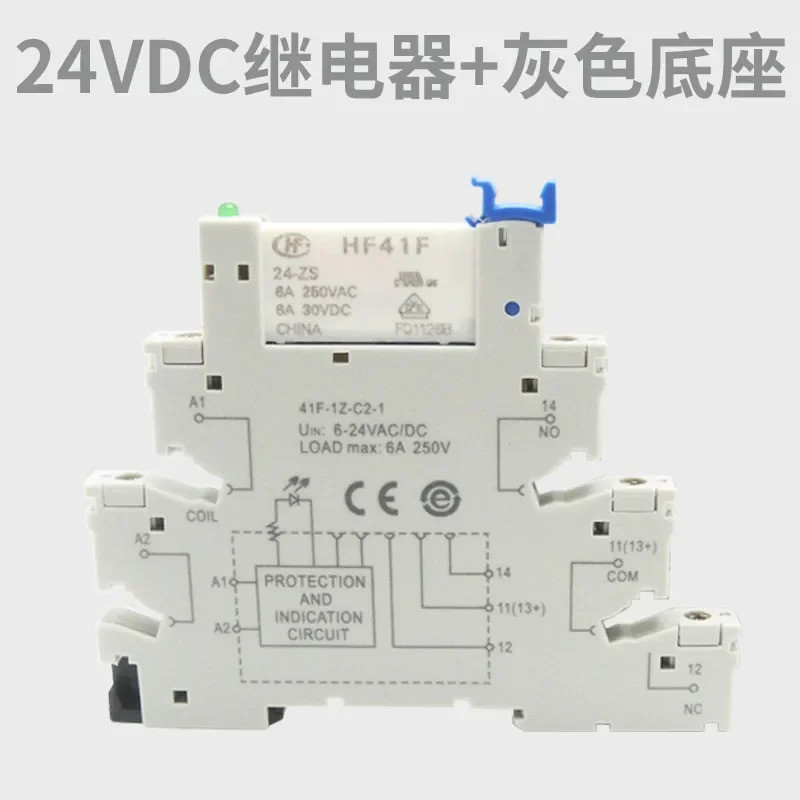 Mô-đun rơle mỏng FZUltra, Hongfa HF41F-024-ZS 41F-1Z-C2-1 24V PLC-RSC