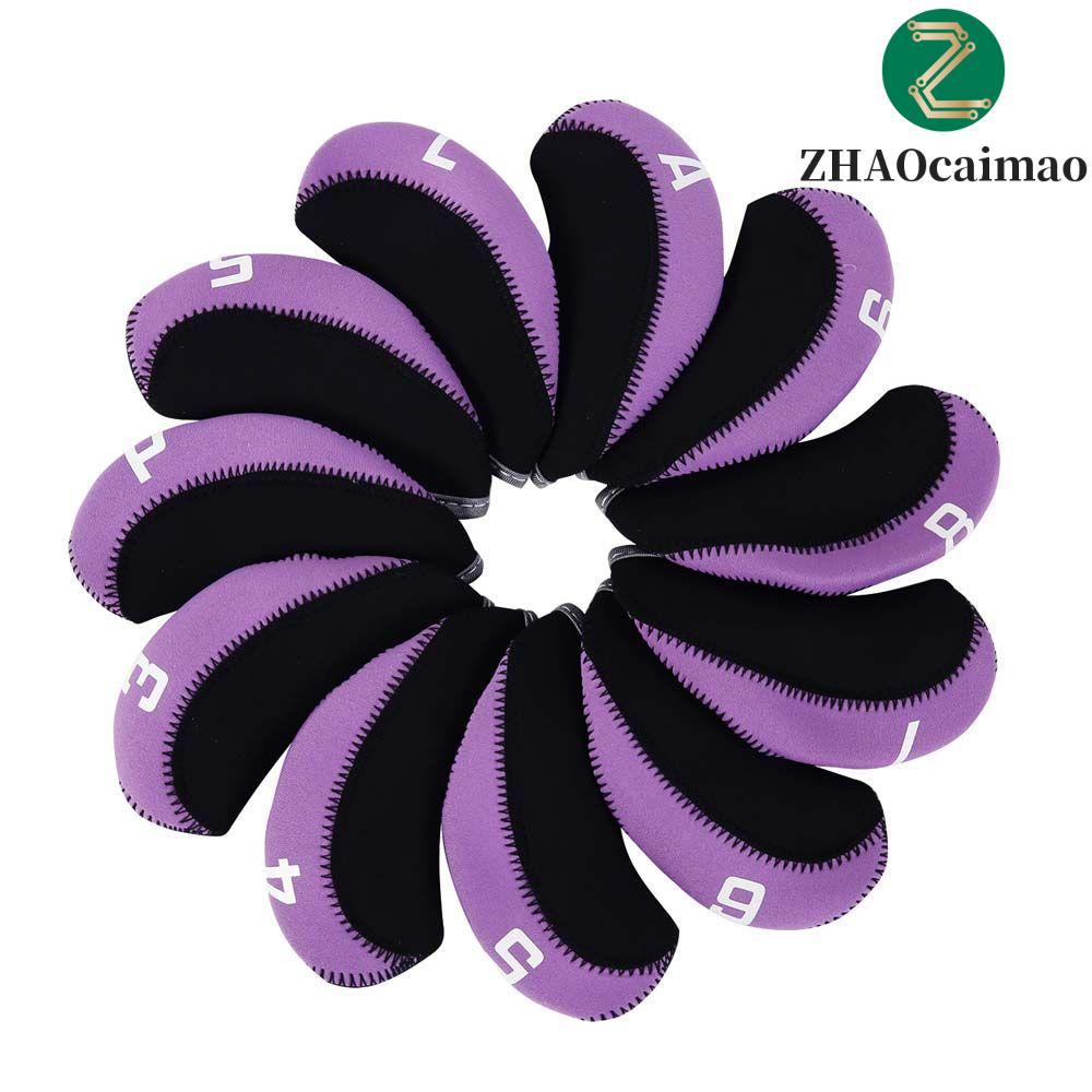 ZHAOcaimao ZHAOCAIMAO Golf Iron Headcover 4-9, P, S, A L Golf Putter Protector Case Golf Iron Covers