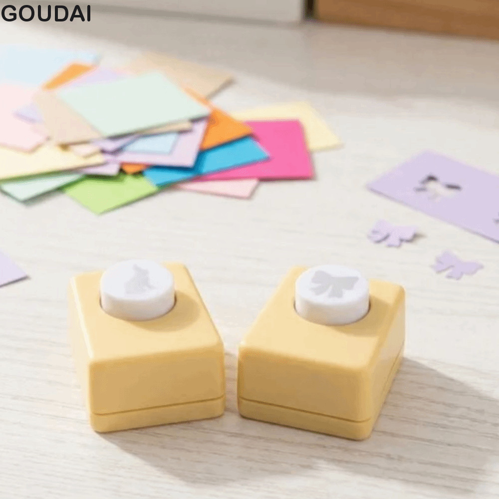 GOUDAI Stamp Border Punch, Stamp Shape Hole Puncher Embossing Machine, Đồ dùng học tập Puncher Maker