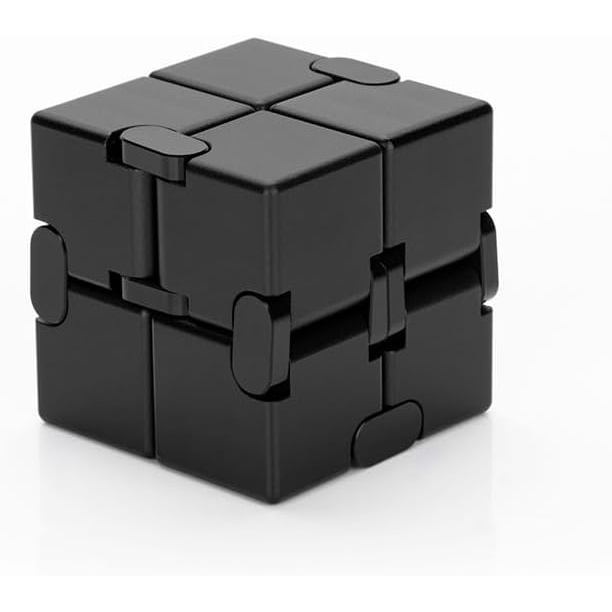 Infinity Cube Fidget Đồ chơi bằng kim loại nhôm Đồ chơi ngón tay giảm căng thẳng - Metal Infinity Cu