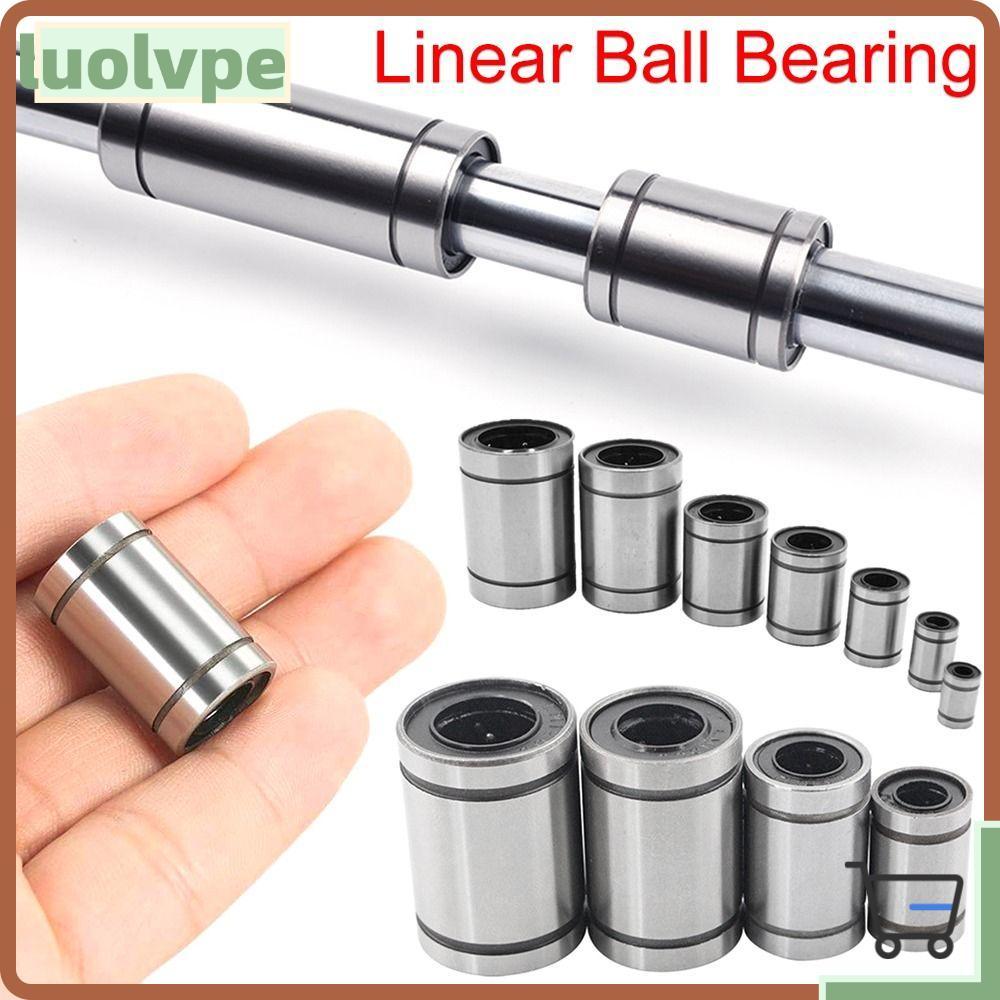 LUOLVUO Vòng bi tuyến tính Phần CNC bền Thép Chrome LM3UU LM4UU LM5U LM6UU