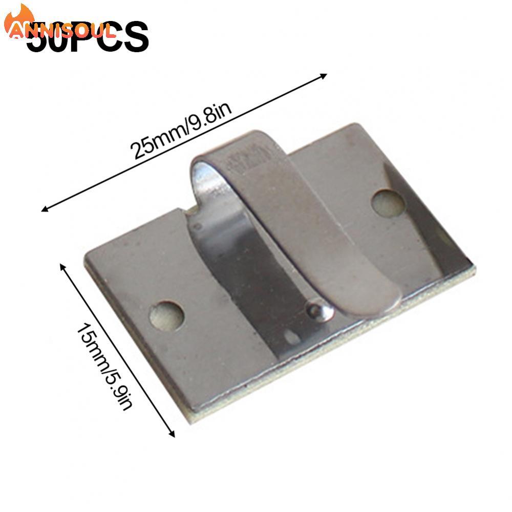 [NISO]Wire Clips Cable Management Clip Metal Cord Holder Wire Holder Metal Cable Clamp