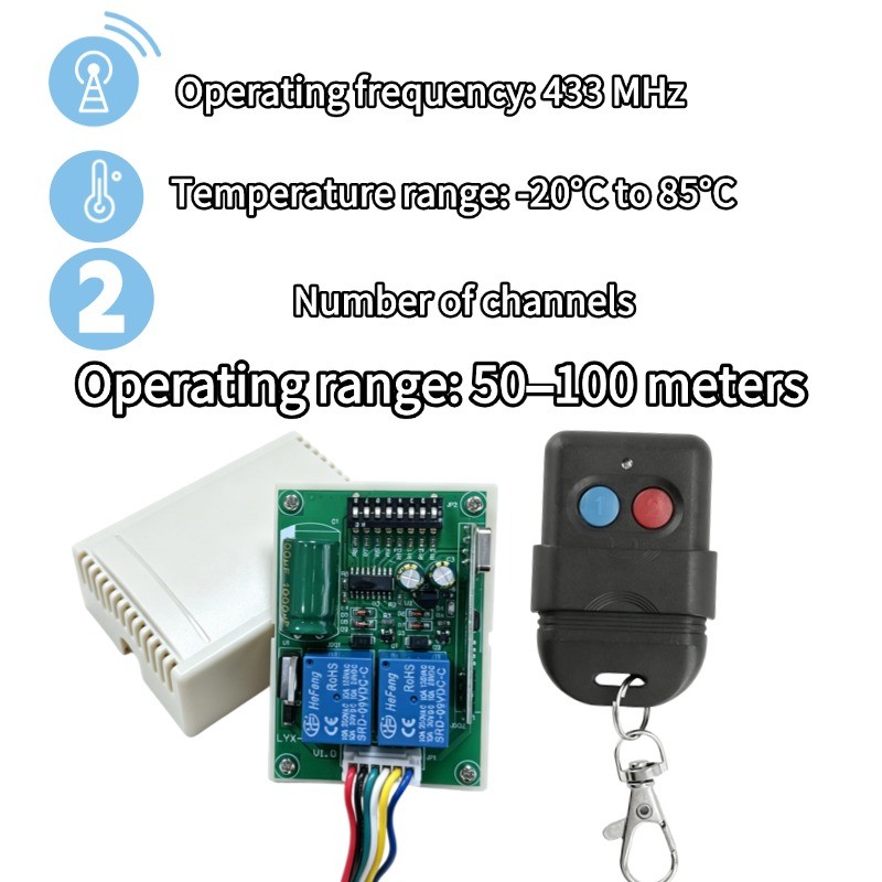 Bộ thu cổng tự động từ xa SMC5326 SMC5326P-3 433Mhz / 330Mhz SMC5326 KG5327 SMC65327L-3CP 2 kênh