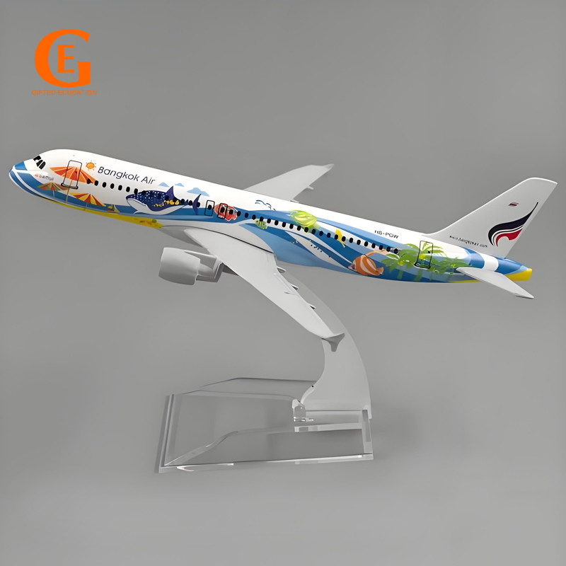 Bangkok Fish A320 Mẫu Máy Bay Thái Lan Airbus 320 Diecast Máy Bay Kim Loại Đồ Chơi Máy Bay