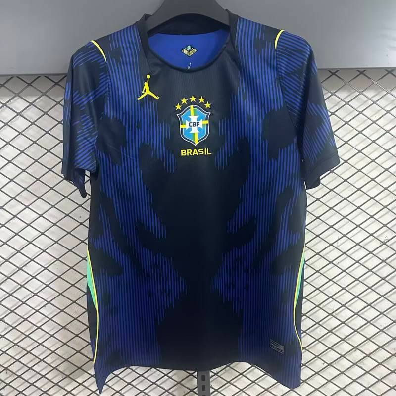 26/27 Brazil Away Jersey Short-Sleeved Shirt Casual Sports Soccer Uniform Printed u67f