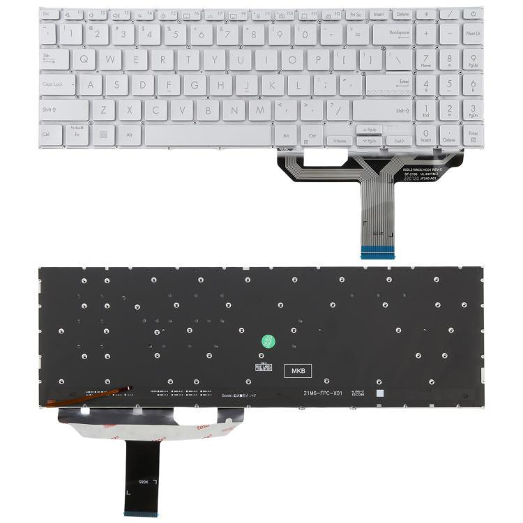 Để giao hàng Phiên bản Mỹ Bàn phím máy tính xách tay có đèn nền cho Asus Vivobook 15 X1502 X1502ZA X