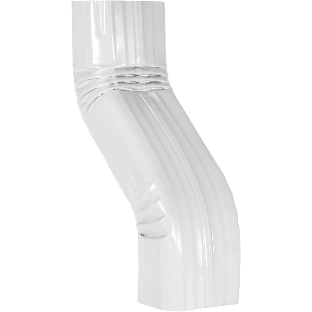 VYH Downspout Leader Gutter Offset 2x3 Trắng (Offset 3 "2x3 A Style S Elbow)