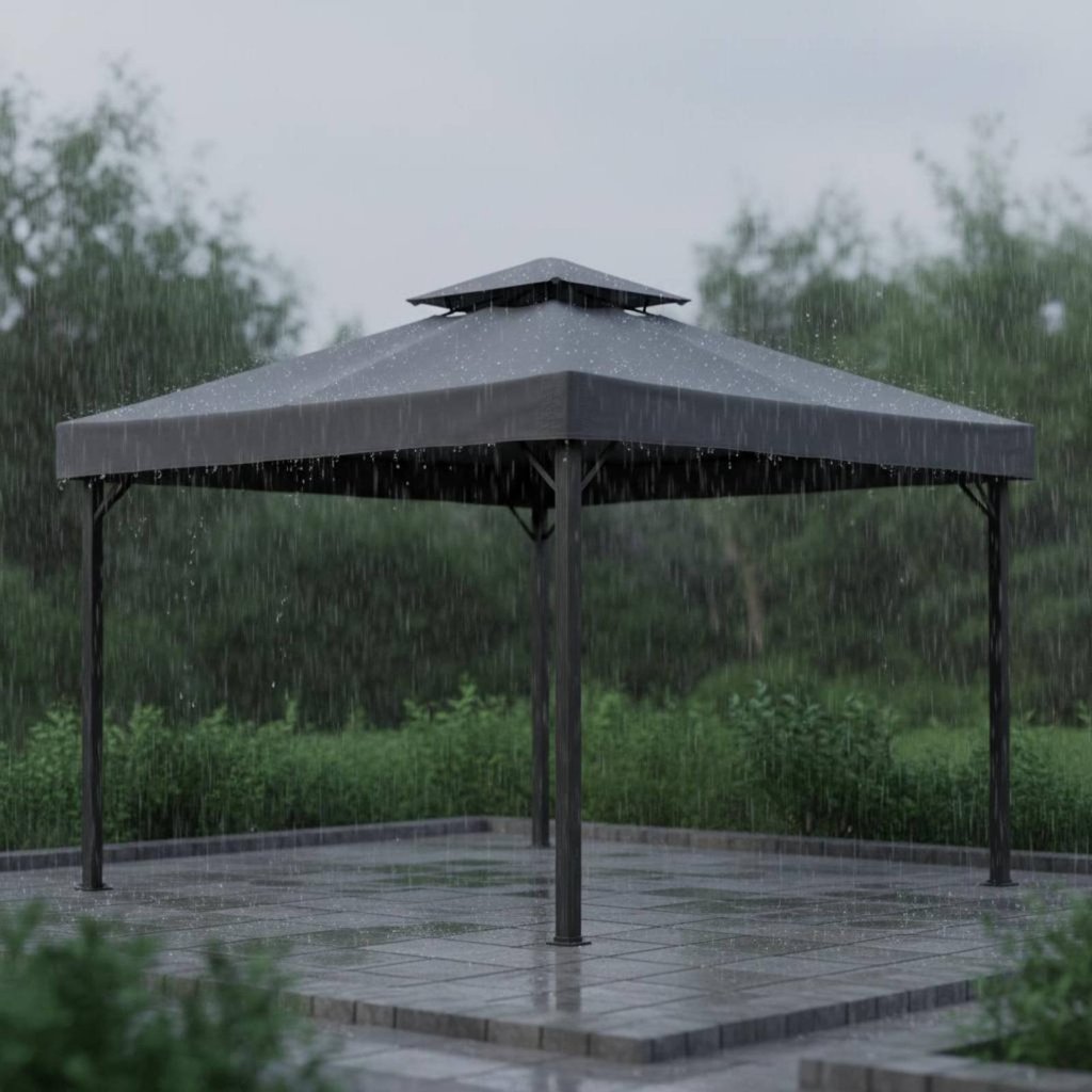 Bảo vệ Thay thế Gazebo Canopy Chống thấm nước Vỏ mái Gazebo Chất liệu 420D hạng nặng cho sân vườn