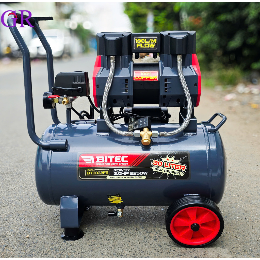 Máy nén khí không dầu 30 lít BTEC BT3032FE 2250W mẫu mới .BTEC Thiết bị GR