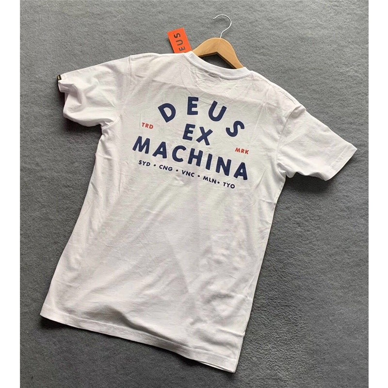 SG2 Deus Áo thun ngắn tay in cotton cổ điển Úc ex machina