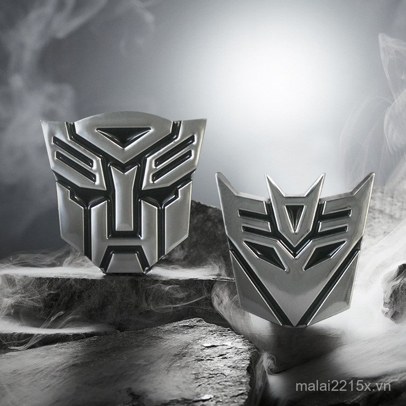 Transformers Body Sticker 3D Kim Loại Ba Chiều Autobot Decepticon Autobot Độc Đáo Sửa Đổi Logo Kim L